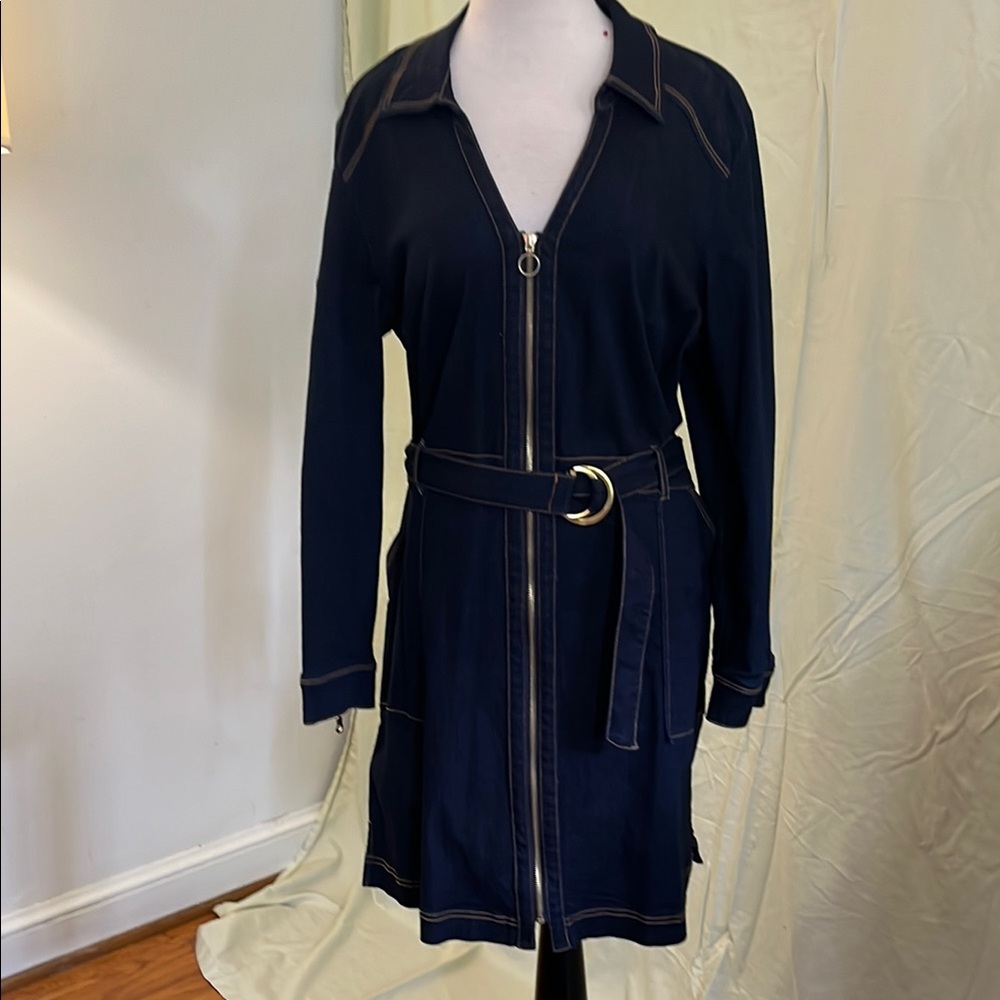 INC International Concepts Navy Midi Dress